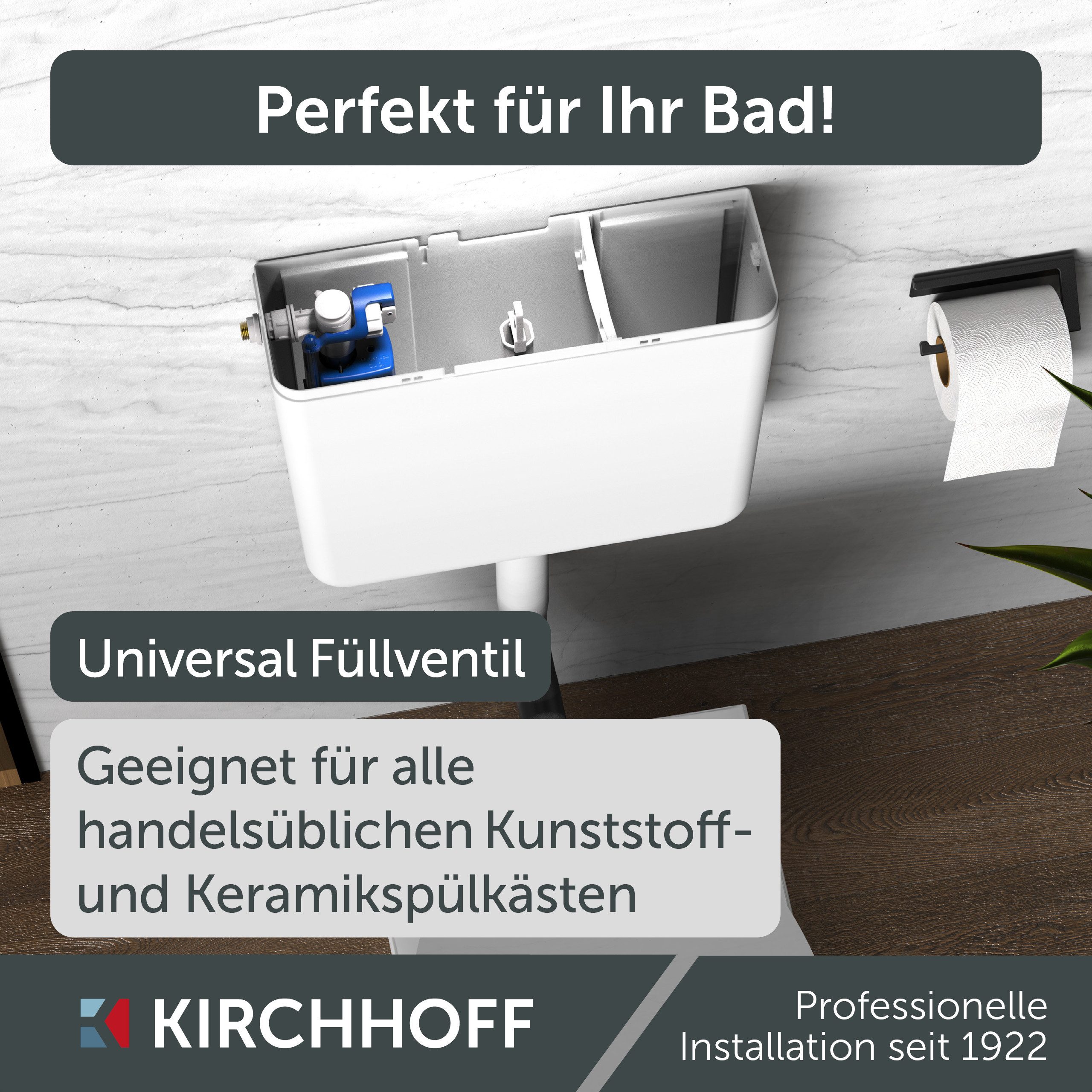 Kirchhoff Absperrventil Universal-Schwimmerventil 6-9 Liter