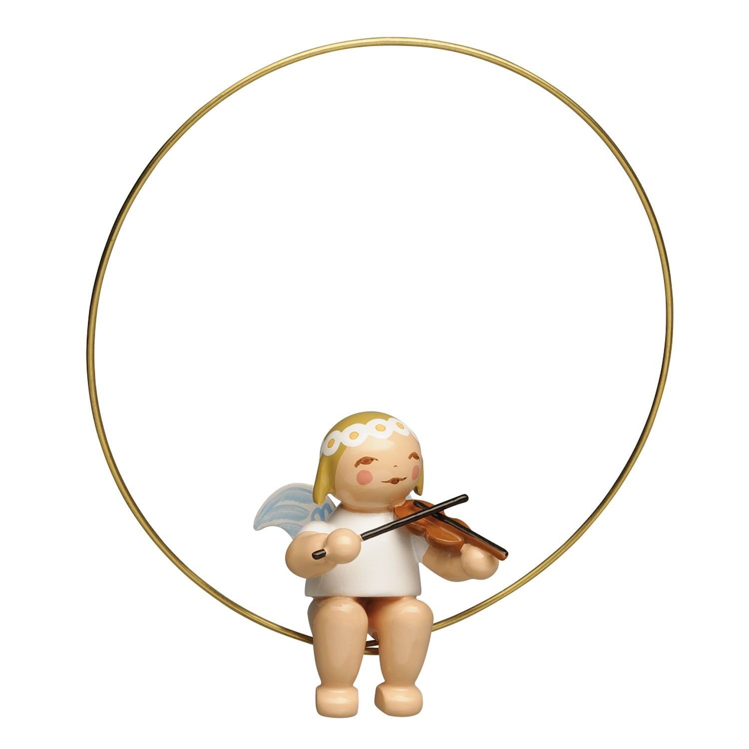 Wendt & Kühn Weihnachtsfigur Christbaumengel im Ring mit Geige 6308/2 günstig online kaufen