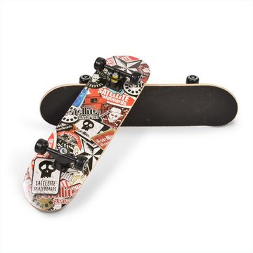 Moni Skateboard Kinder Skateboard Lux 3006, ABEC-5 Lager 85A-PU-Räder Deckgröße 79 x 21 cm