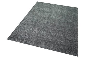 Teppich Teppich Wohnzimmer Teppich Kurzflor Baumwollteppich in grau, Teppich-Traum, rechteckig, Höhe: 9 mm