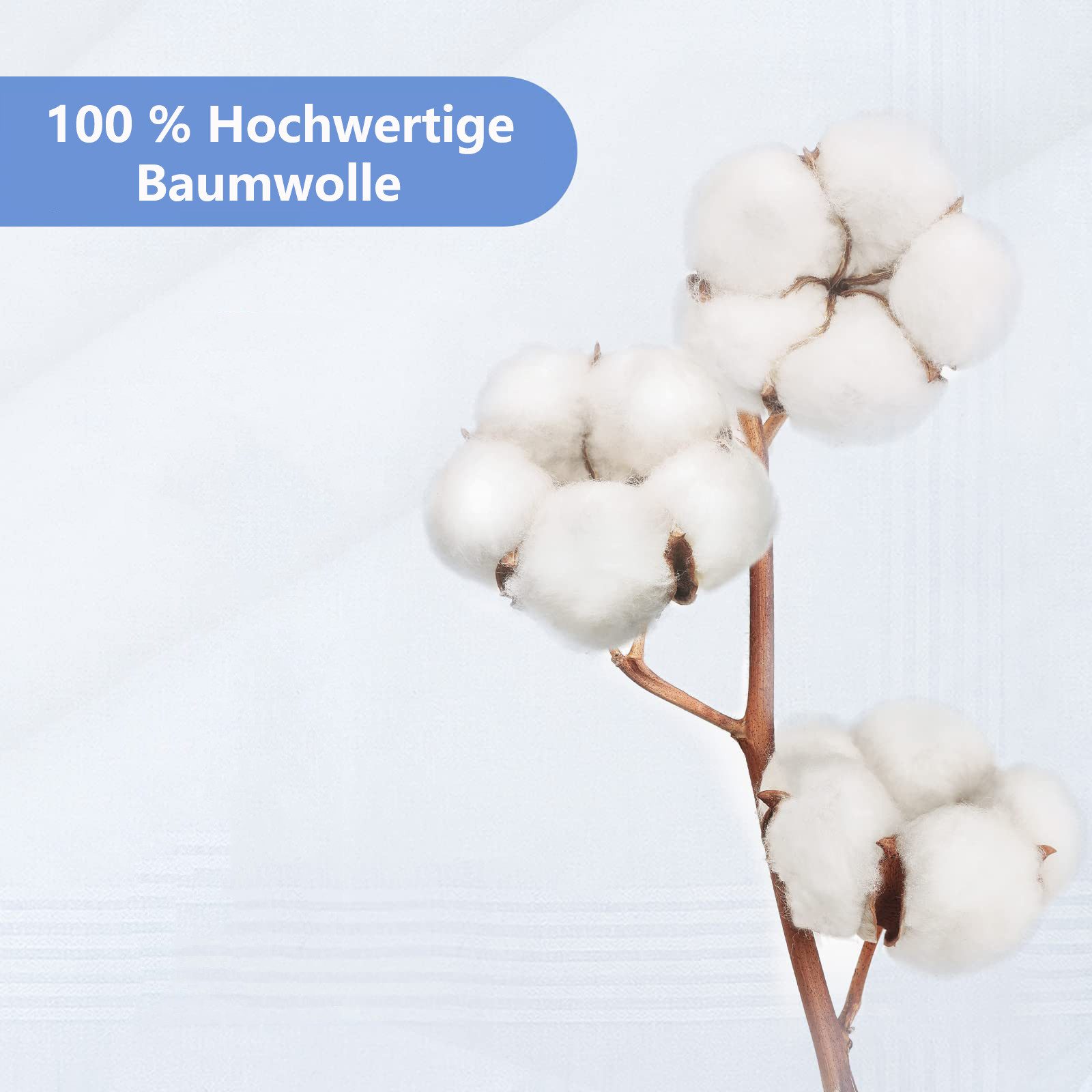 FOUORTUNATE-BEE Taschentuch 12 Stück Herren Taschentücher, Baumwolle Stofftaschentücher Set, (40x40cm Taschentücher Herren Stofftaschentuch, 12-St) – Bild 4 von 5