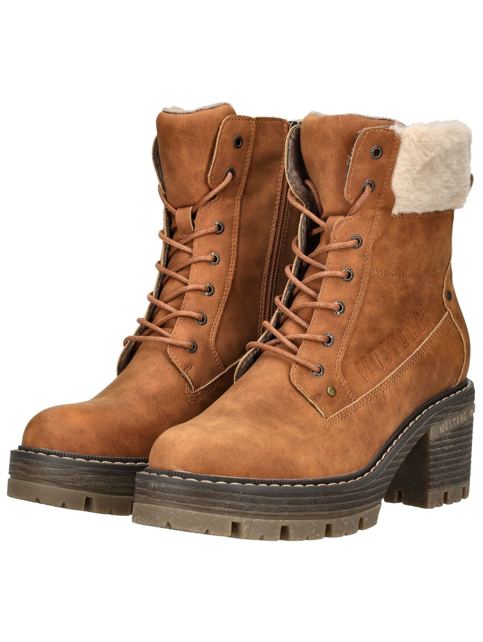 Mustang Shoes Mustang Shoes Stiefelette Lederimitat/Textil High-Heel-Stiefelette – Bild 4 von 5