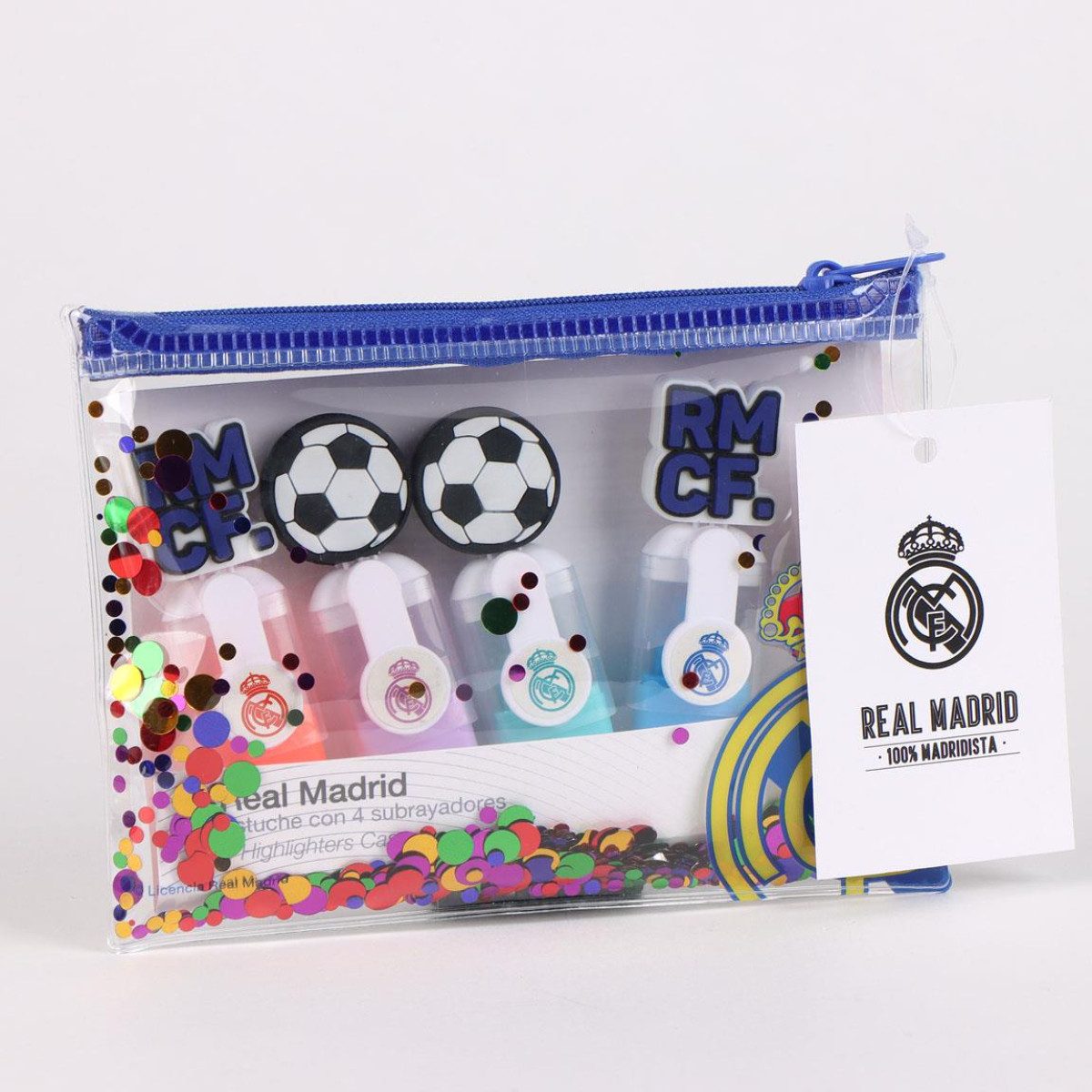 Cerda Marker Real Madrid Textmarker-Set – Fluoreszierende Marker für Schule & Büro, (4-tlg)