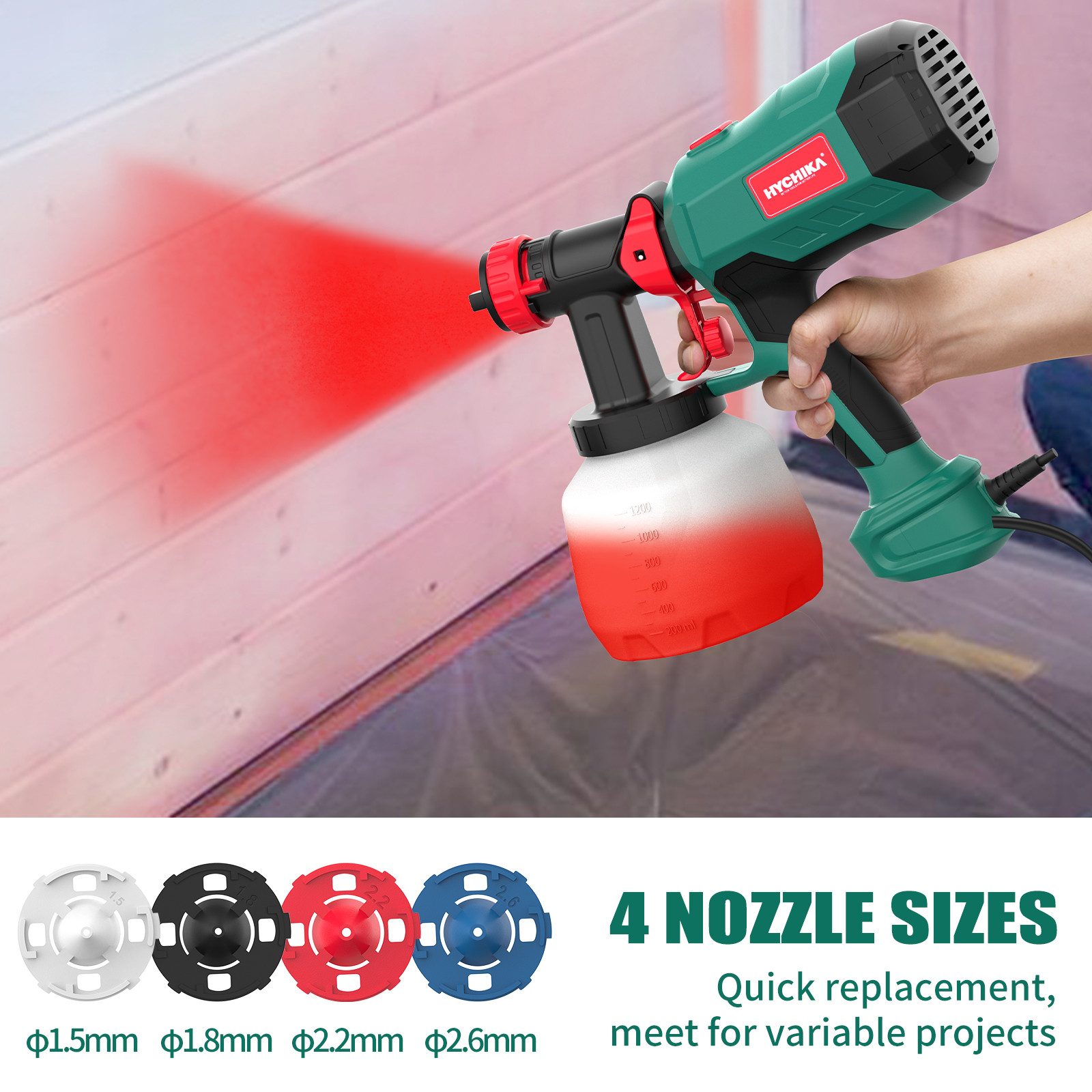 HYCHIKA Farbsprühpistole HYCHIKA 600 W Paint Spray System
