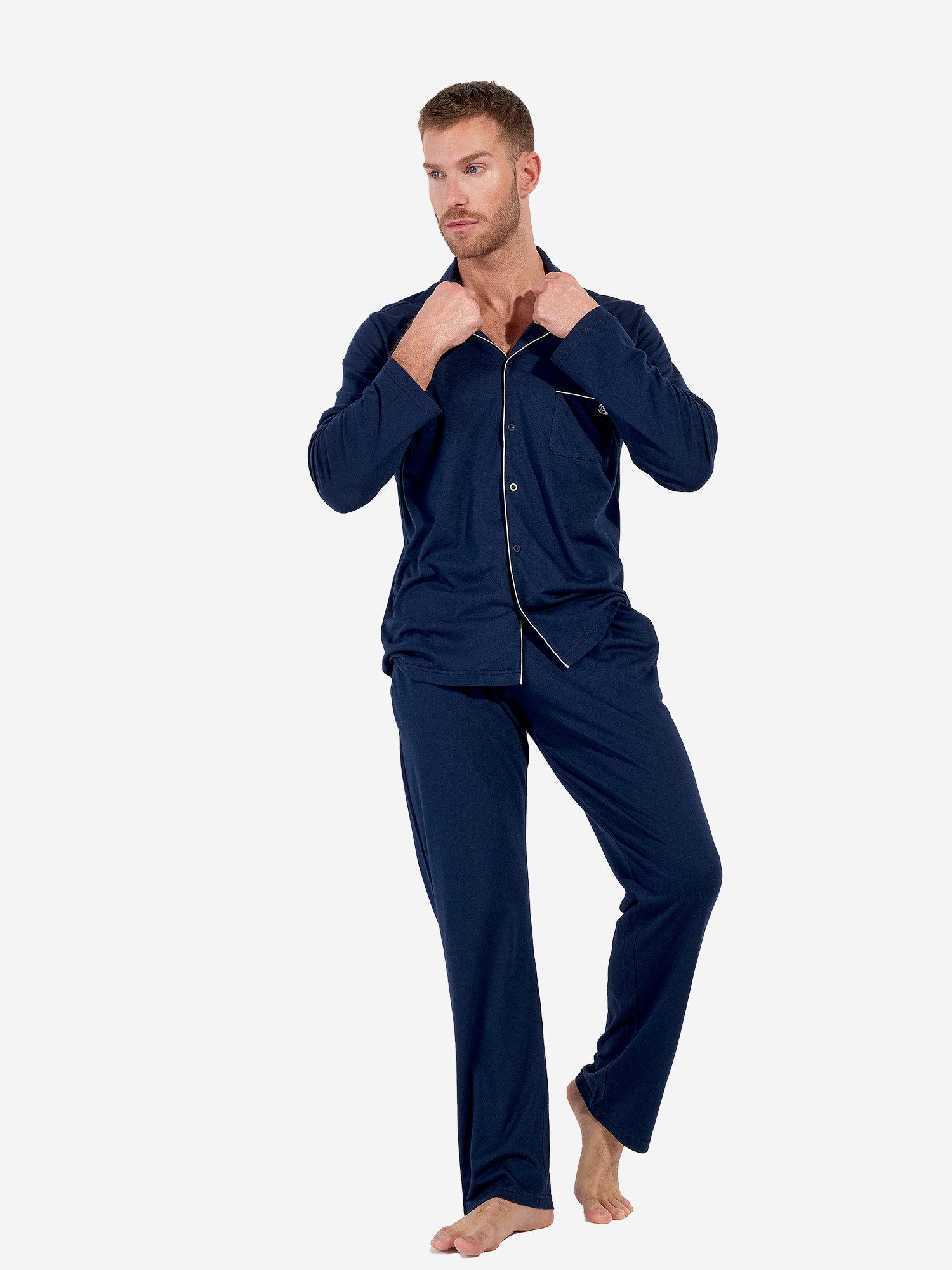 Hom Pyjama Rafael (2 tlg) schlafanzug schlafmode bequem