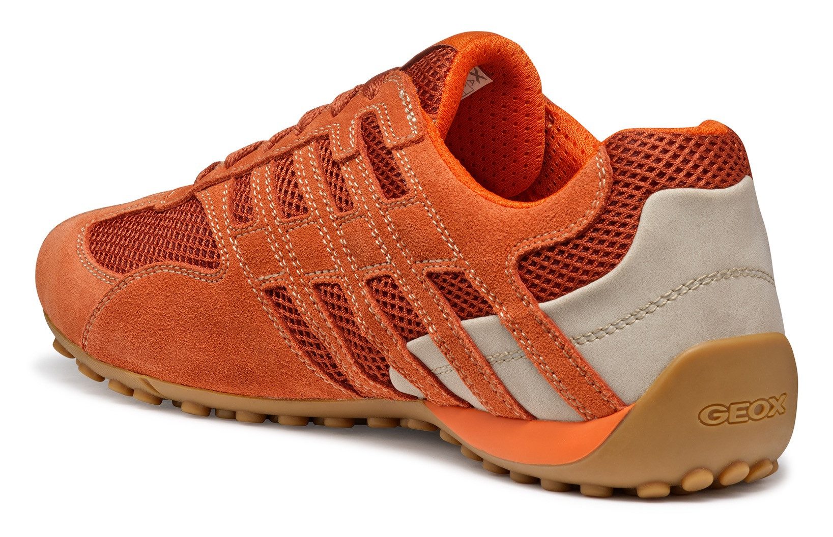 Geox U SNAKE ORIGINAL Schnürschuh, Schnürschuh, Freizeitschuh, Trekking Sneaker mit Lederinnensohle