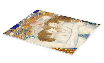 Posterlounge Poster Gustav Klimt, Mutter und Zwillinge II, Babyzimmer Malerei