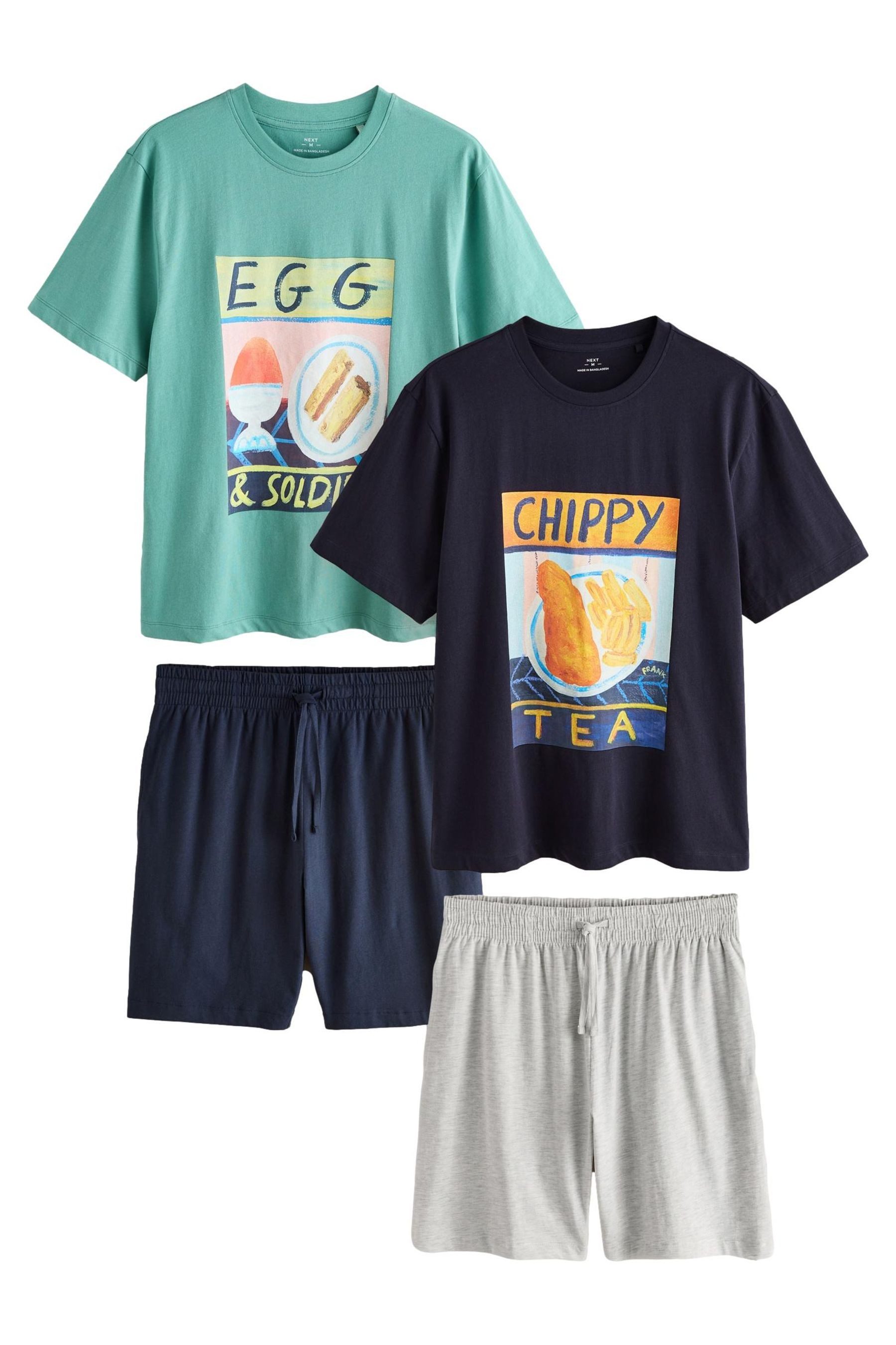 Next Pyjama 2er-Pack Jersey-Schlafanzüge, Frankie Thorpe (4 tlg)