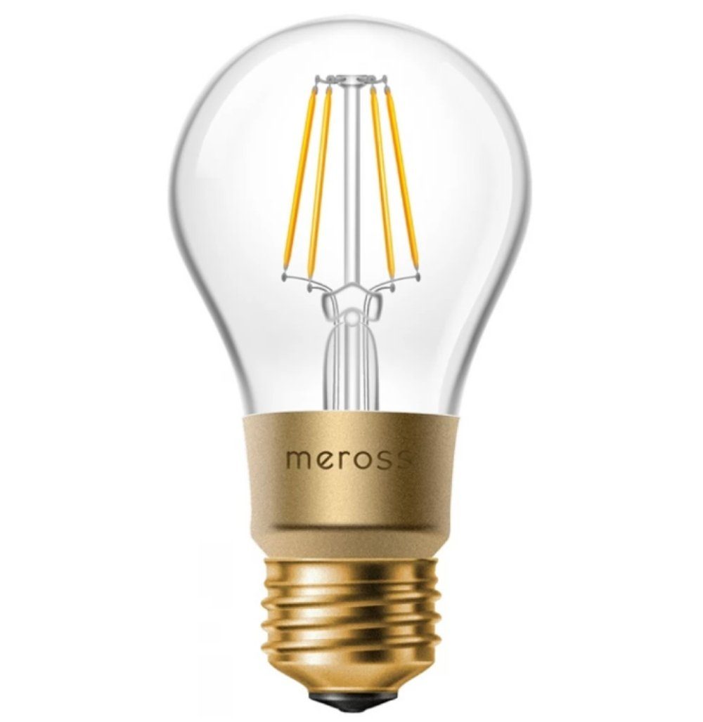 Meross Smarte LED-Leuchte Meross Smart Wi-Fi LED Bulb (Dimmer) -, LED fest integriert, warmweiß, 2700K, smarte LED-Glühbirne mit E27 Sockel