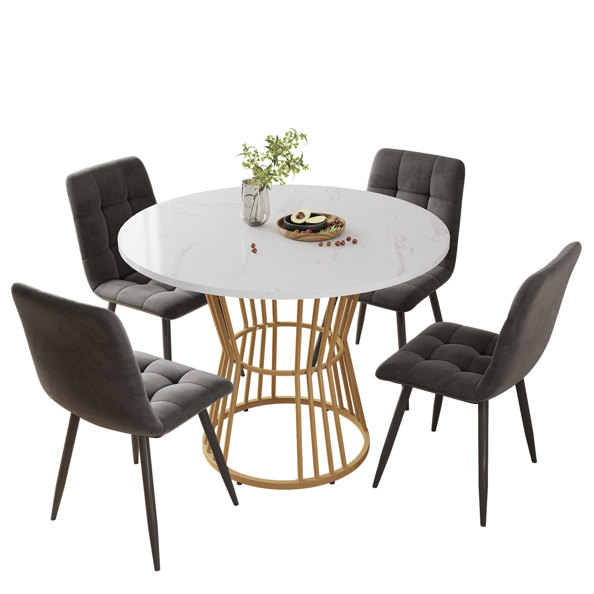 i@home Essgruppe Küchentisch-Set, (5-teilig), Esstisch-Set mit günstig online kaufen