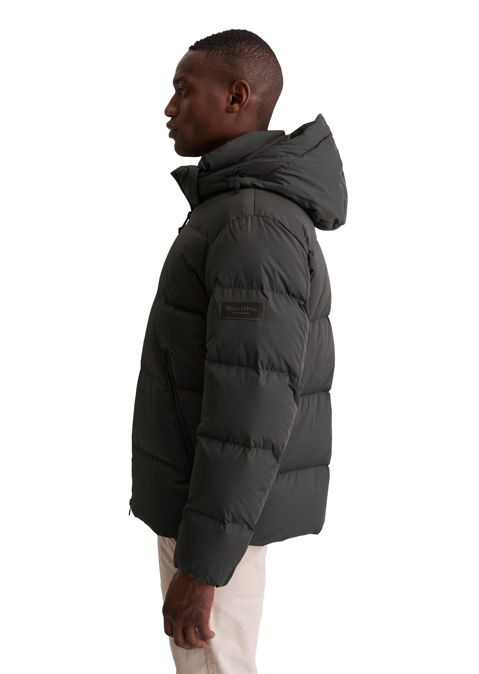 Marc O'Polo Outdoorjacke mit abnehmbarer Kapuze günstig online kaufen