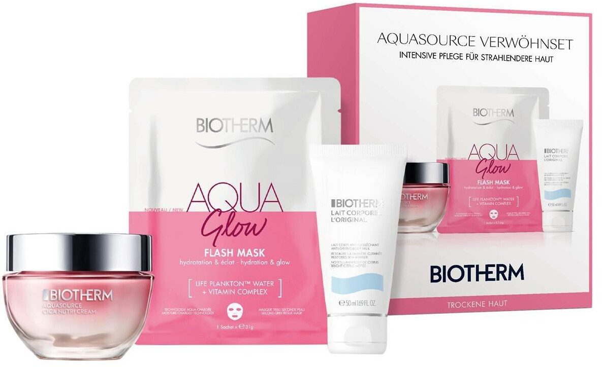 BIOTHERM Gesichtspflege-Set Biotherm Aquasource Aqua Super Mask Glow Set, 3-tlg.