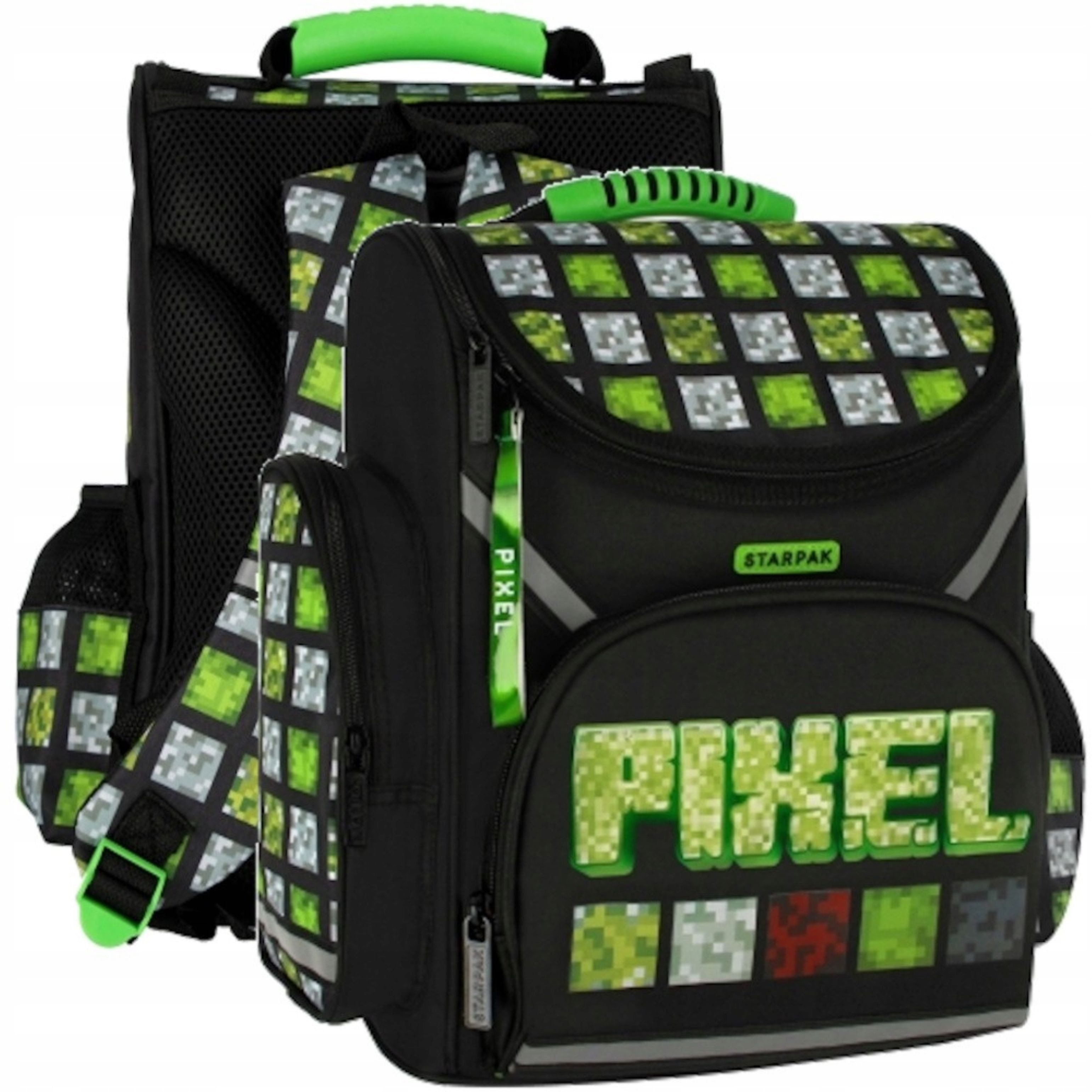 Starpak Schulranzen Starpak Schulranzen 18L Minecraft Pixel Ergonomisch Leicht
