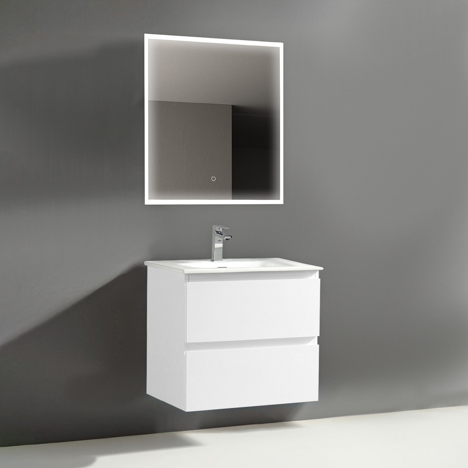 Alpenberger Badmöbel-Set - Badschrank Badezimmerschrank, (Led günstig online kaufen