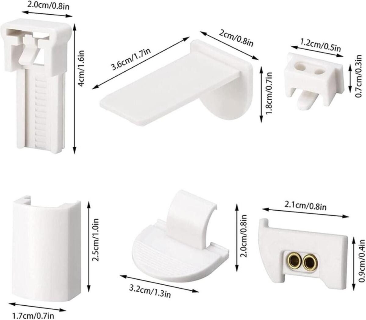 FELIXLEO Plissee Plissee Ersatzteile Set Klemmträger Zubehör ohne Bohren 24 günstig online kaufen
