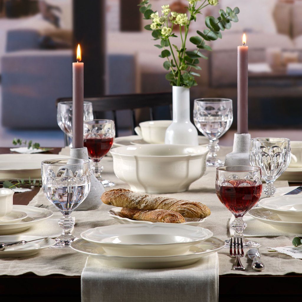 Villeroy & Boch Speiseteller Manoir Speiseteller, (1 St), Premium Porcelain, 1 St., mikrow.- & spülm.sicher, Made in Germany