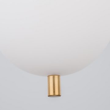 Nova Luce Hängeleuchte Pendelleuchte Lato in Weiß und Gold E14 158mm, keine Angabe, Leuchtmittel enthalten: Nein, warmweiss, Hängeleuchte, Pendellampe, Pendelleuchte