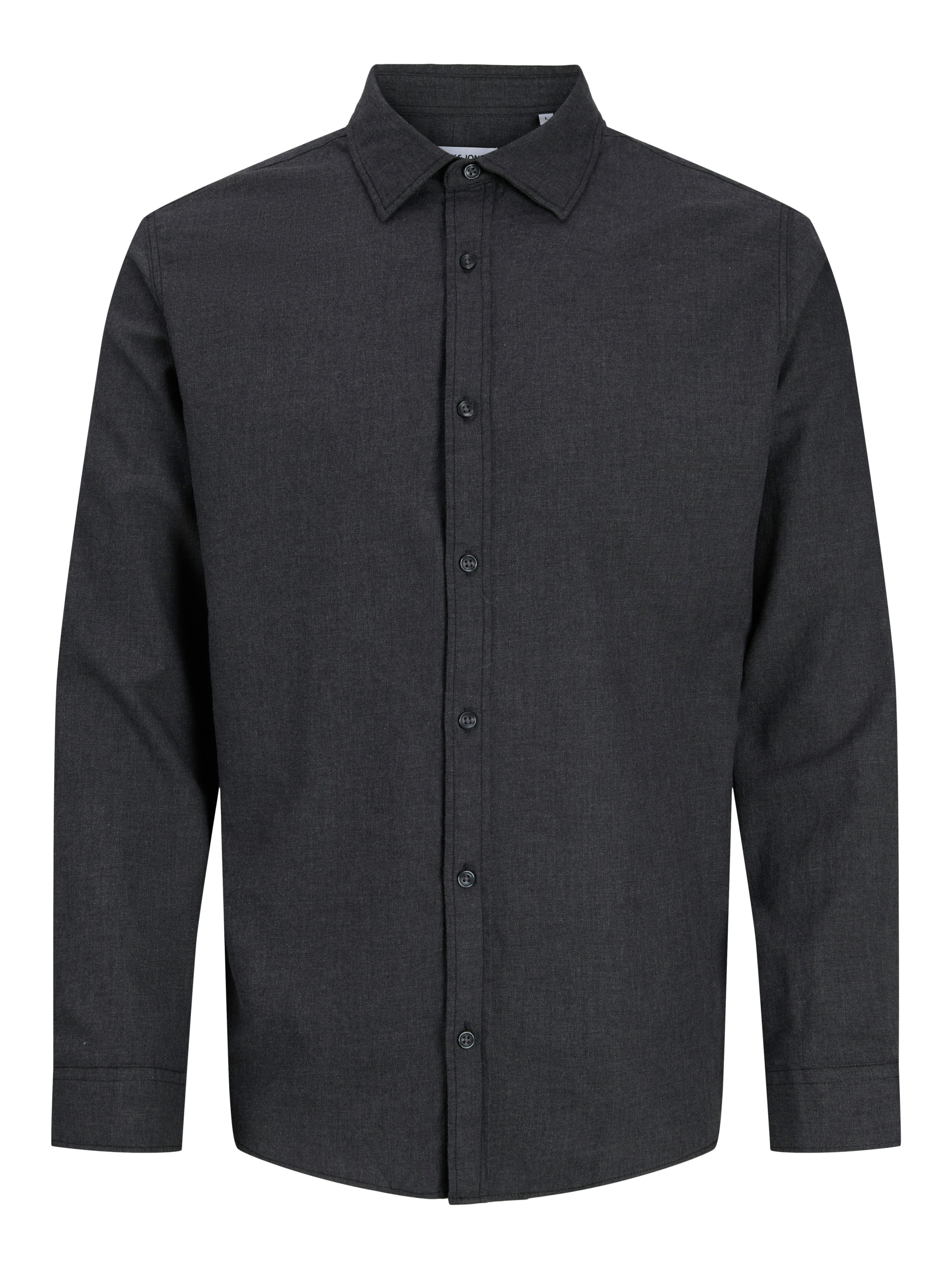Jack & Jones Langarmhemd JJEFIELD MELANGE SHIRT LS SN Baumwolle, normal geschnitten – Bild 5 von 5