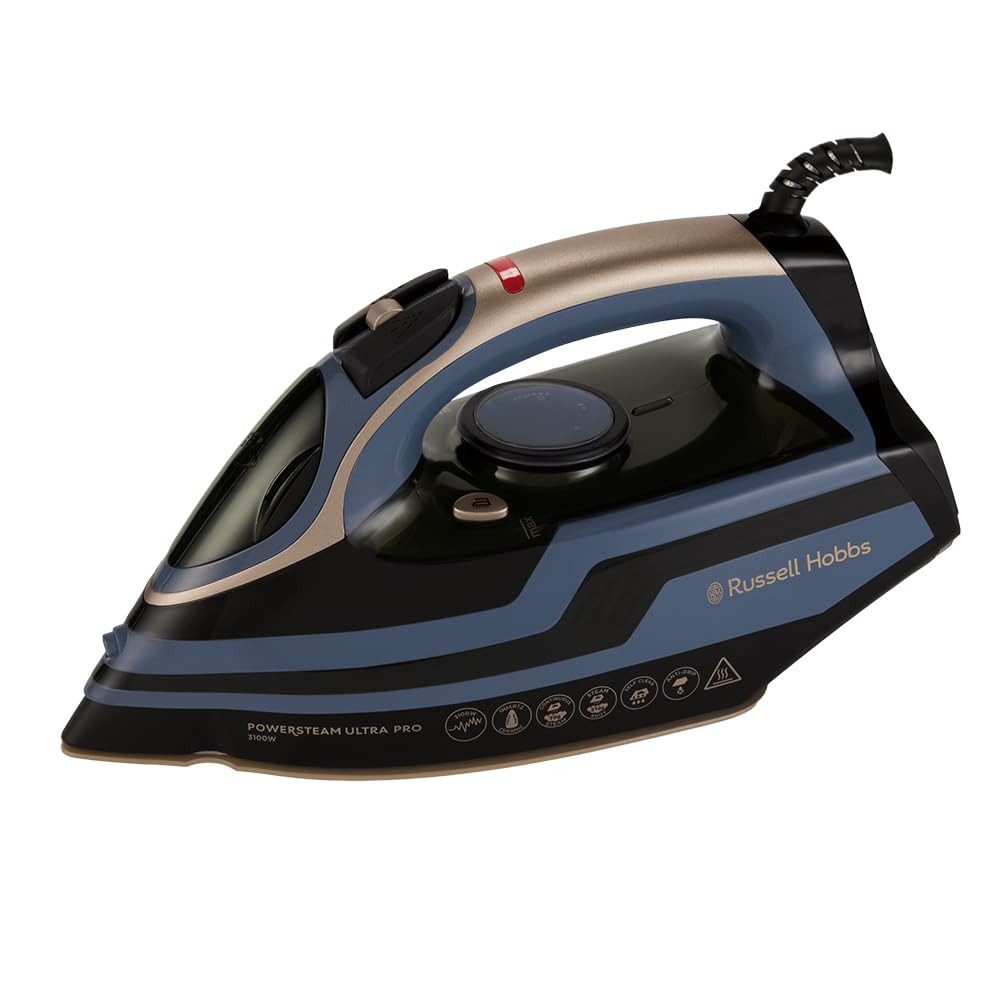 RUSSELL HOBBS Dampfbügeleisen 28630-56 Powersteam Ultra Pro, Hochleistungs-Dampfbügeleisen mit Anti-Kalk-System