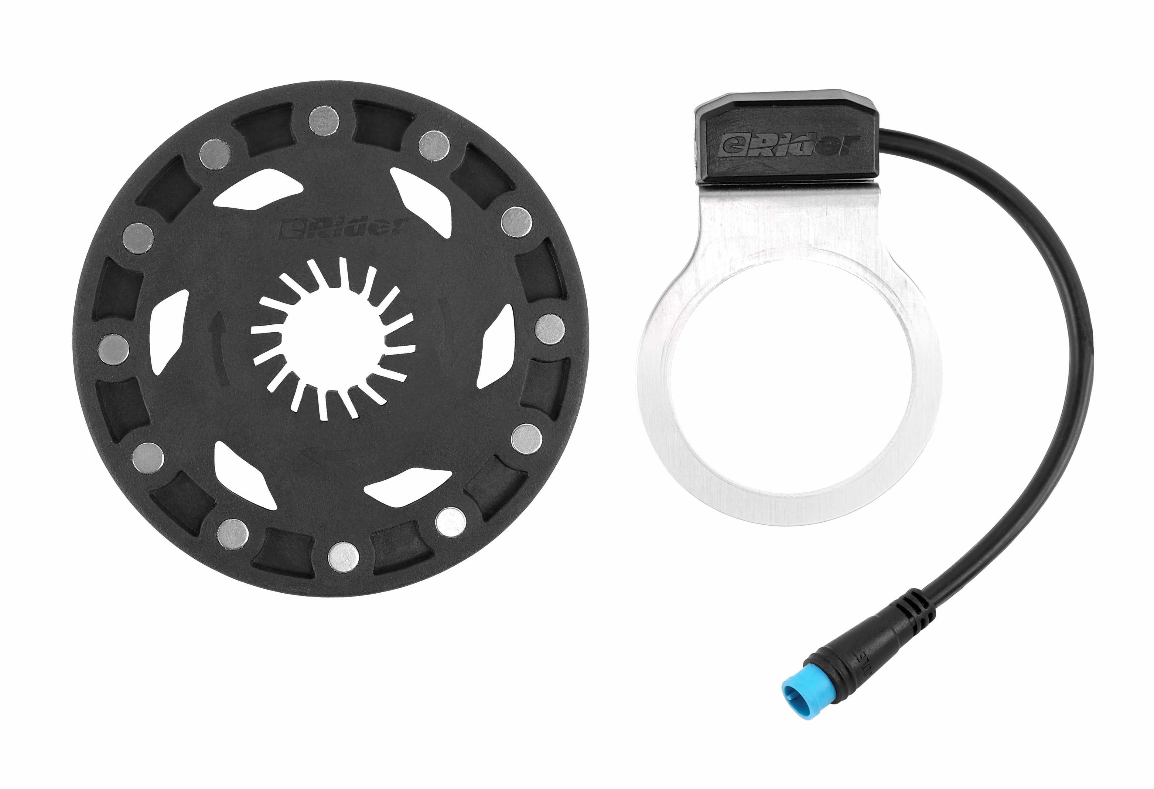 PowerSmart Fahrrad-Montageständer (Externer Geschwindigkeitssensor rechts, 4P wasserdichter Stecker, Kabellänge: 650 mm Dicke: 4 mm)