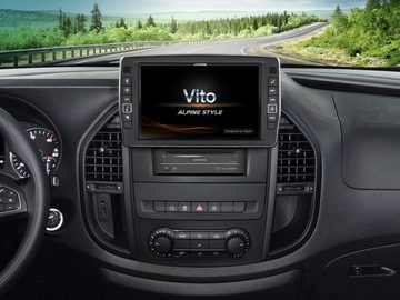 ALPINE X903D-V447 23 cm (9-Zoll) Premium-Infotainment-Mercedes Vito (447) Autoradio