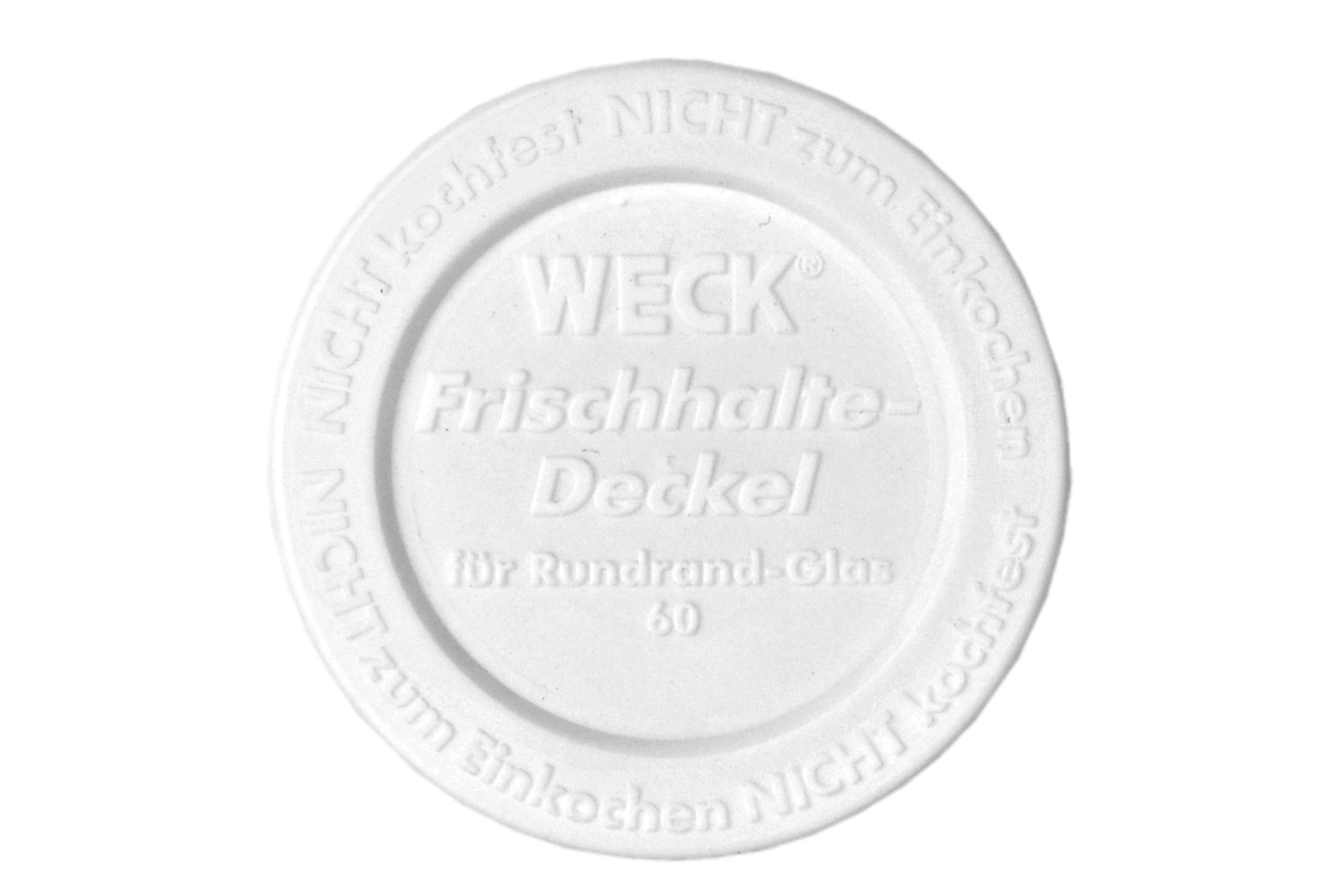 MamboCat Einmachglas Weck Frischhaltedeckel incl. Kunststoff Rezeptheft, 60mm Gelierzauber