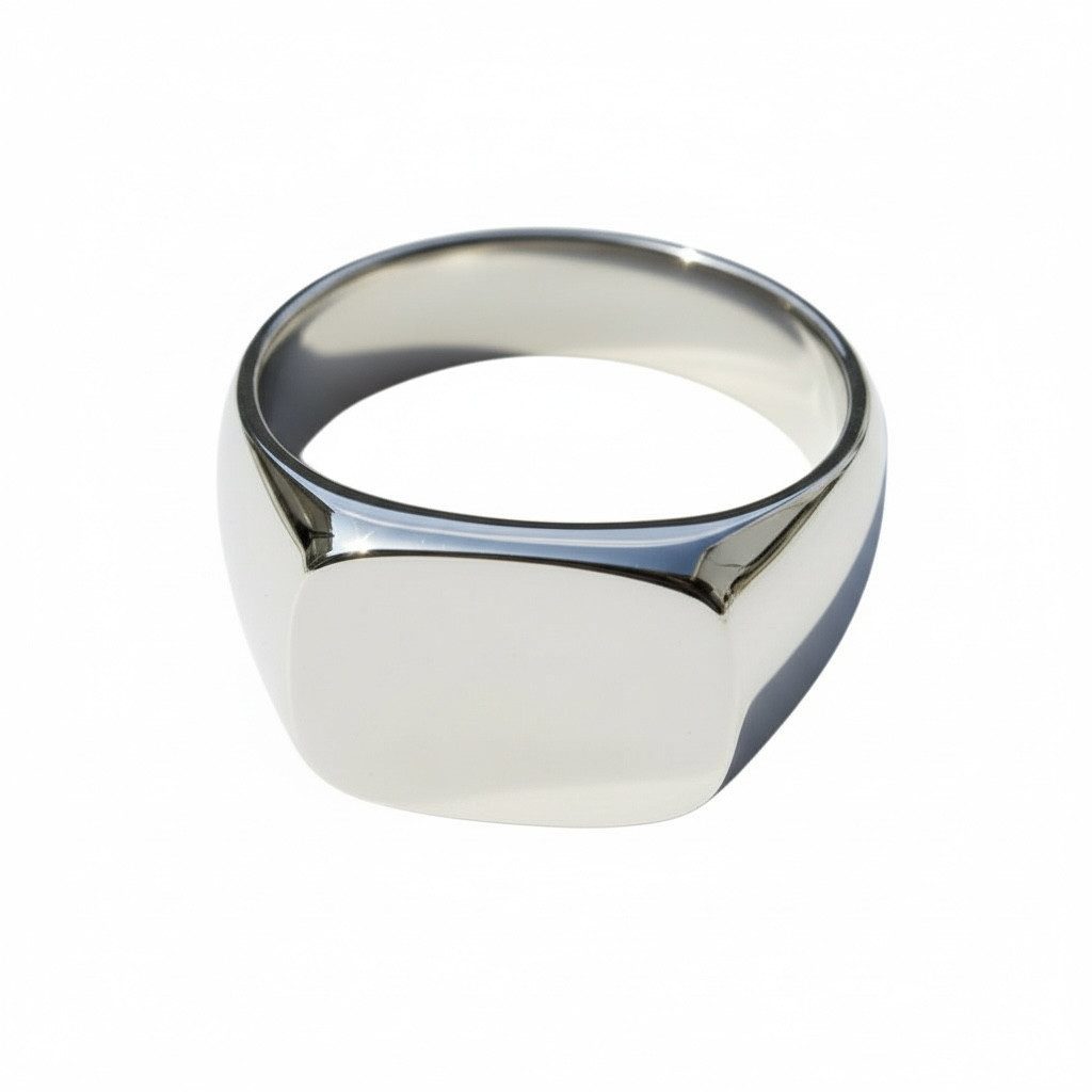 Karisma Schmuck Siegelring Herren aus 925 Silber – Massiver Silberring, ideal zum Eingravieren, SR2000