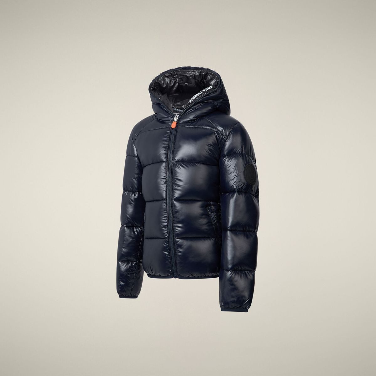 SAVE THE DUCK Steppjacke Artie Warme Jungenjacke mit glänzender Oberfläche, Kapuze und praktischen – Bild 3 von 4