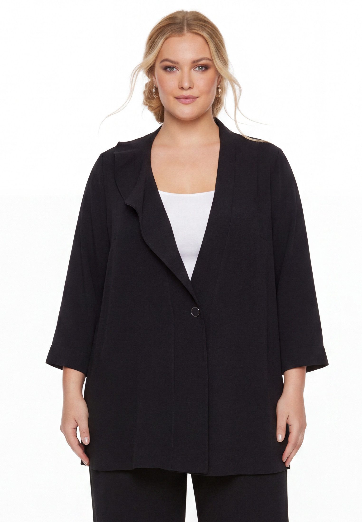 Cardigan Damen Strickjacke mit Langarm