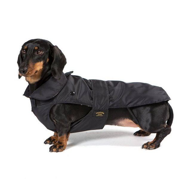 Fashion Dog Hundemantel „Speziell für Dackel – Schwarz“