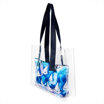 ANEMOSS Strandtasche Anemoss Marine Collection Sailboat Tragetasche mit Innentasche (1-tlg)