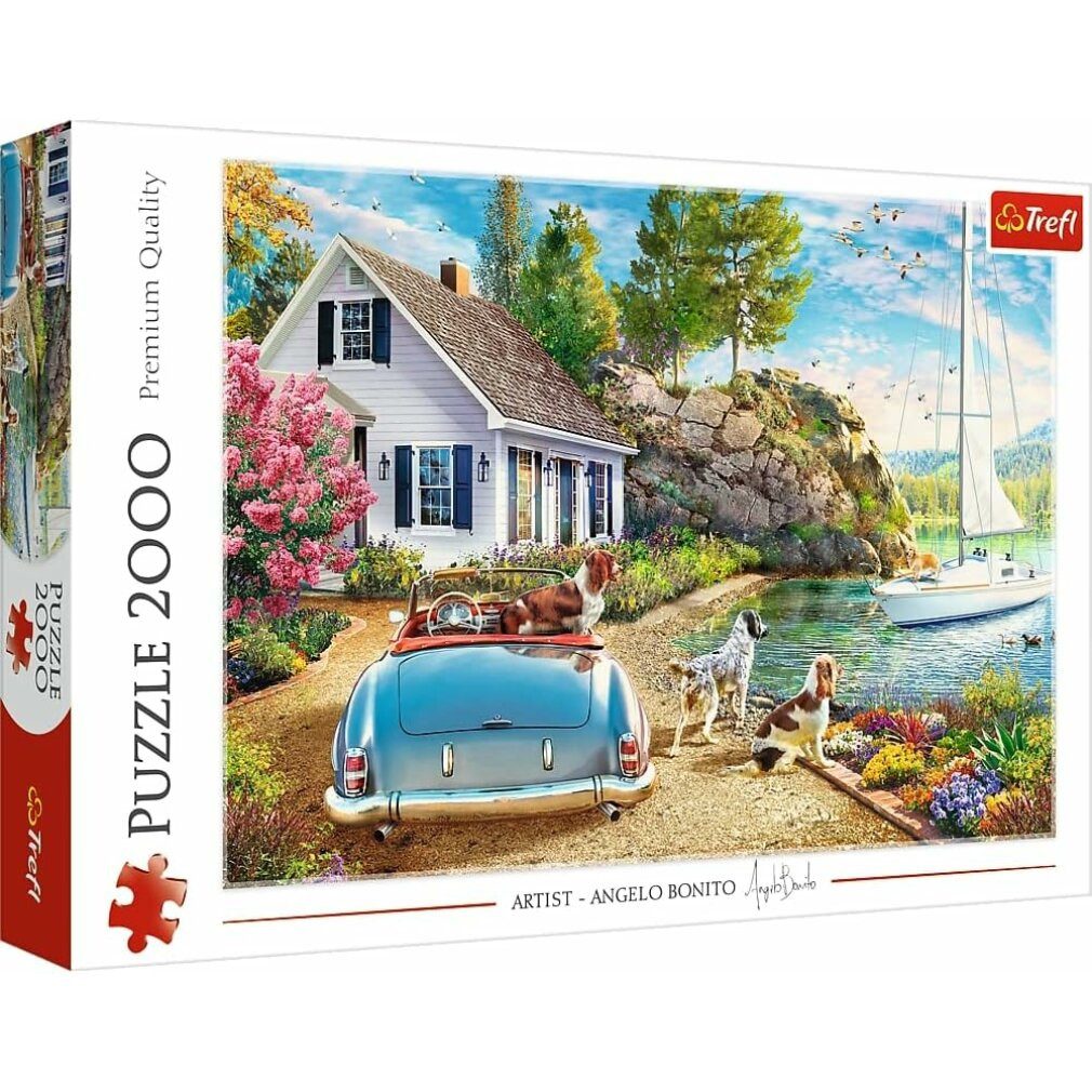 Trefl Puzzle Puzzle Ferienparadies 2000 Teile, Puzzleteile günstig online kaufen