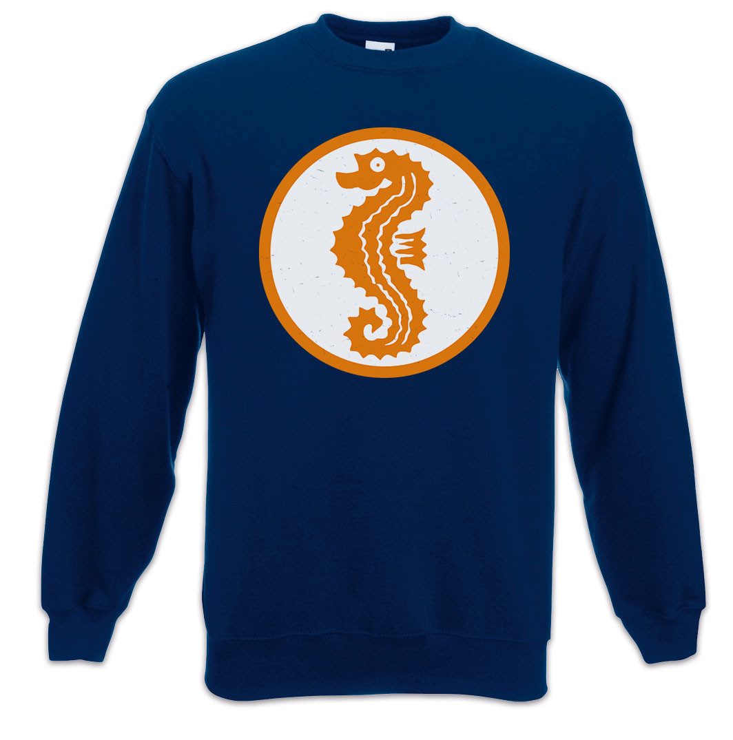 Urban Backwoods Sweatshirt Schwimmabzeichen Sweatshirt Sea Horse Seepferdchen Seahorse Abzeichen (1-tlg) Schwimmlehrer Swimming Teacher Schwimmen