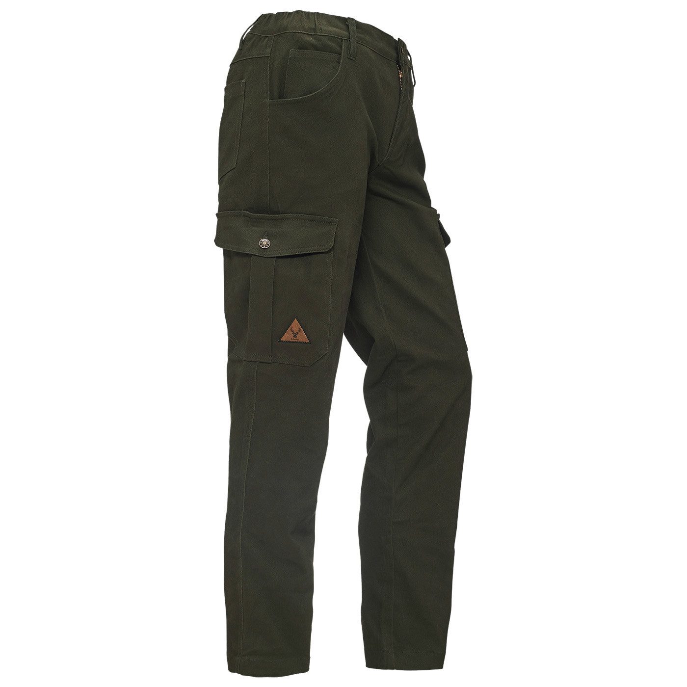 Schmidt Cargojeans mit Beintaschen oliv (1-tlg., Mit Dehnbund) Funktionalität und Komfort