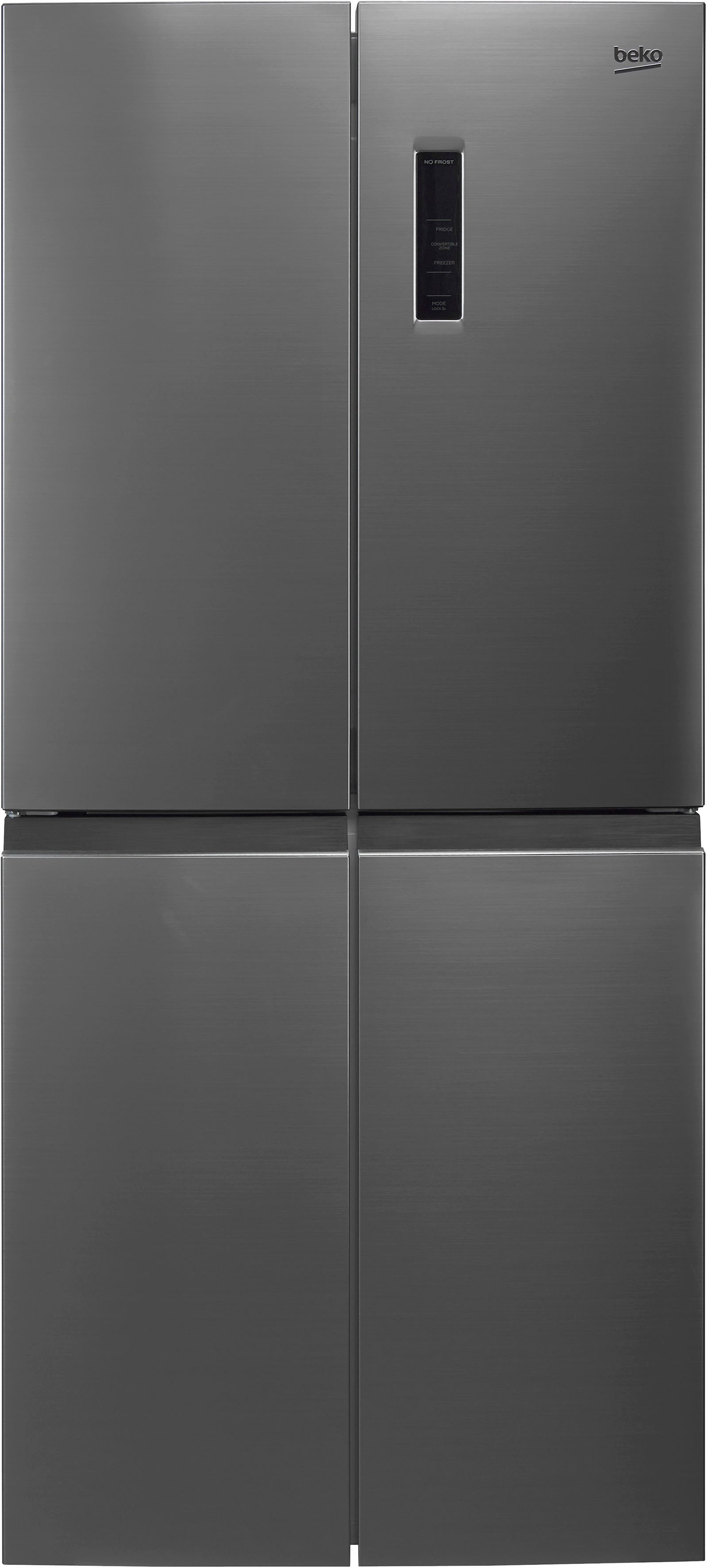 BEKO Multi Door GNO46623MXPN 8996443200, 180 cm hoch, 79,5 cm breit, 466 l NoFrost-Stauraum mit HarvestFresh-Frischezone