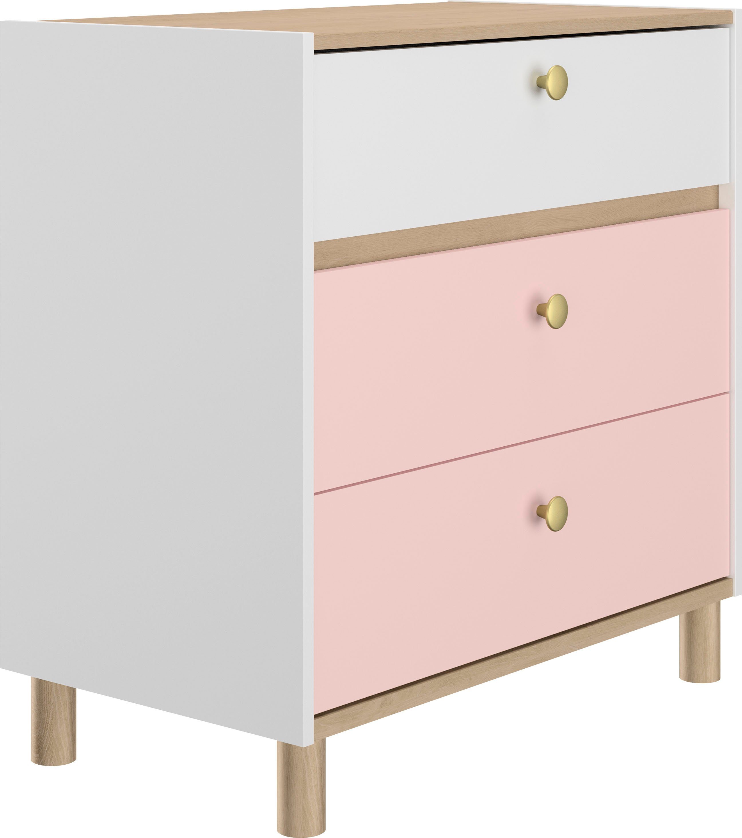 Gami Jugendzimmer-Set Romy, (4-tlg), Elegantes Design für eine sanfte und feminine Atmosphäre.