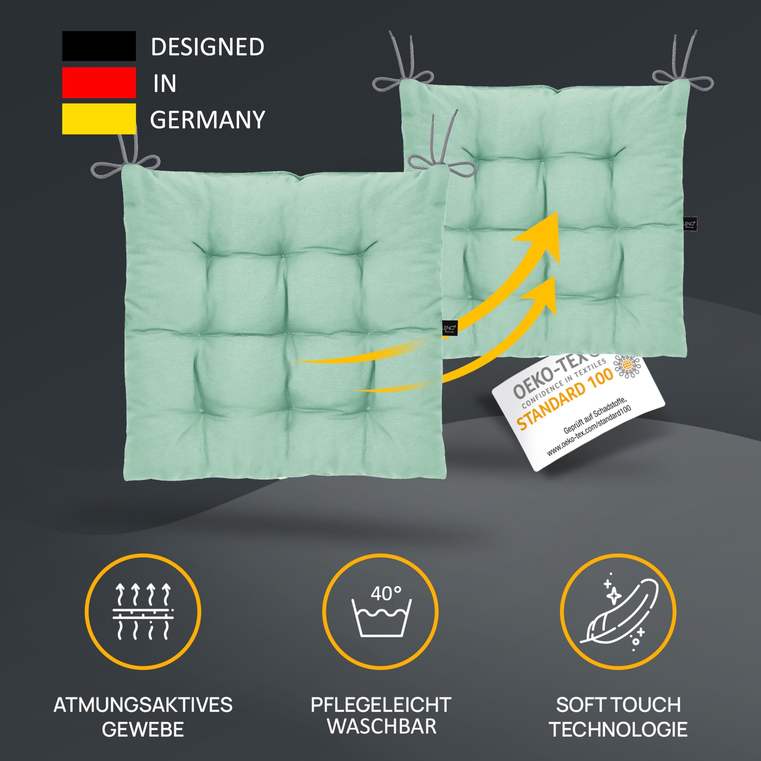 LILENO HOME Stuhlkissen Sitzkissen für Gartenstuhl, günstig online kaufen