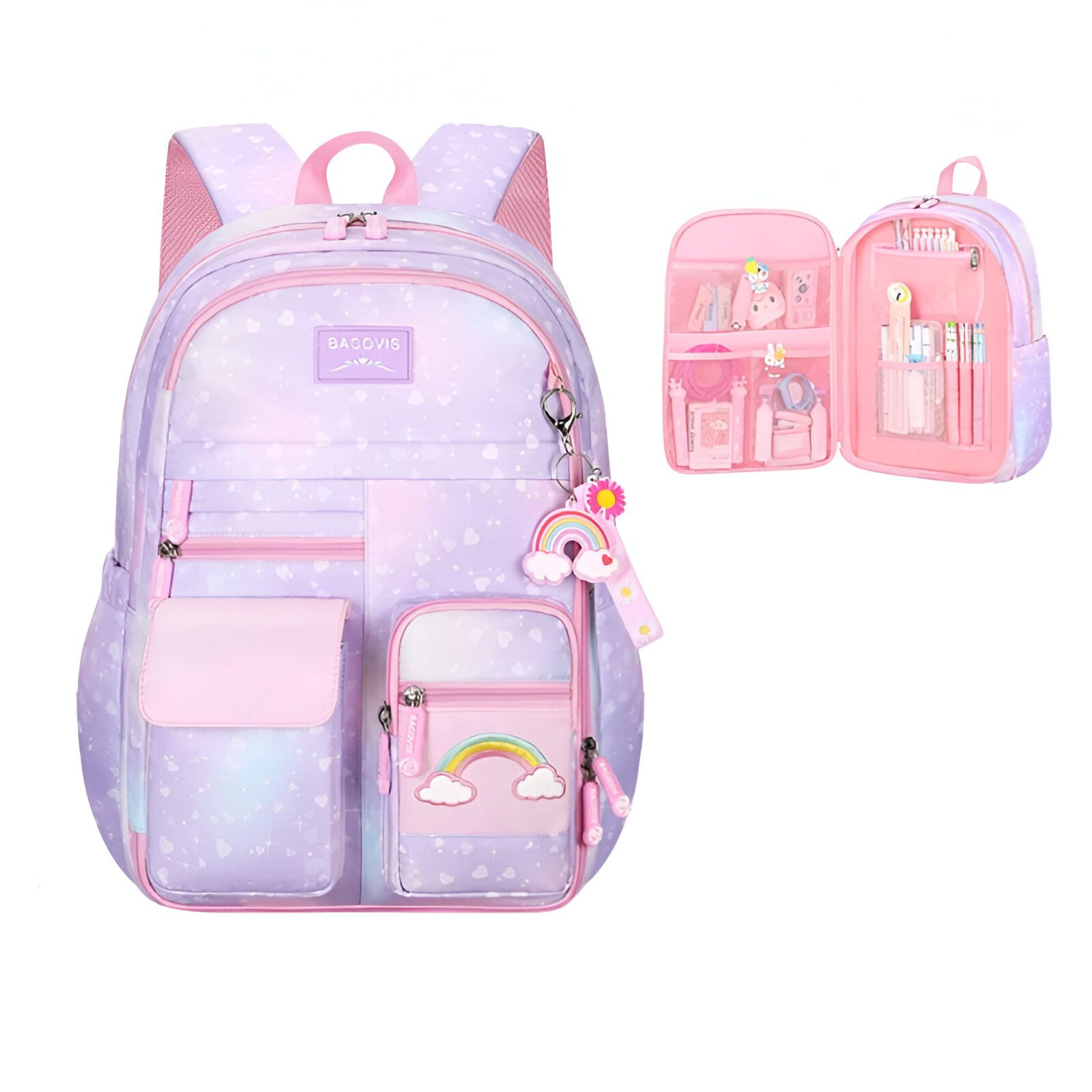 Kinderrucksack Regenbogen-Design – Leicht & Praktisch Für Kindergarten & Vorschule