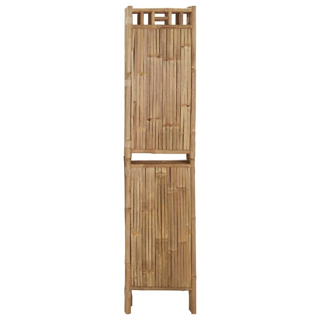 furnicato Raumteiler Bambus 200x180 cm 5-tlg