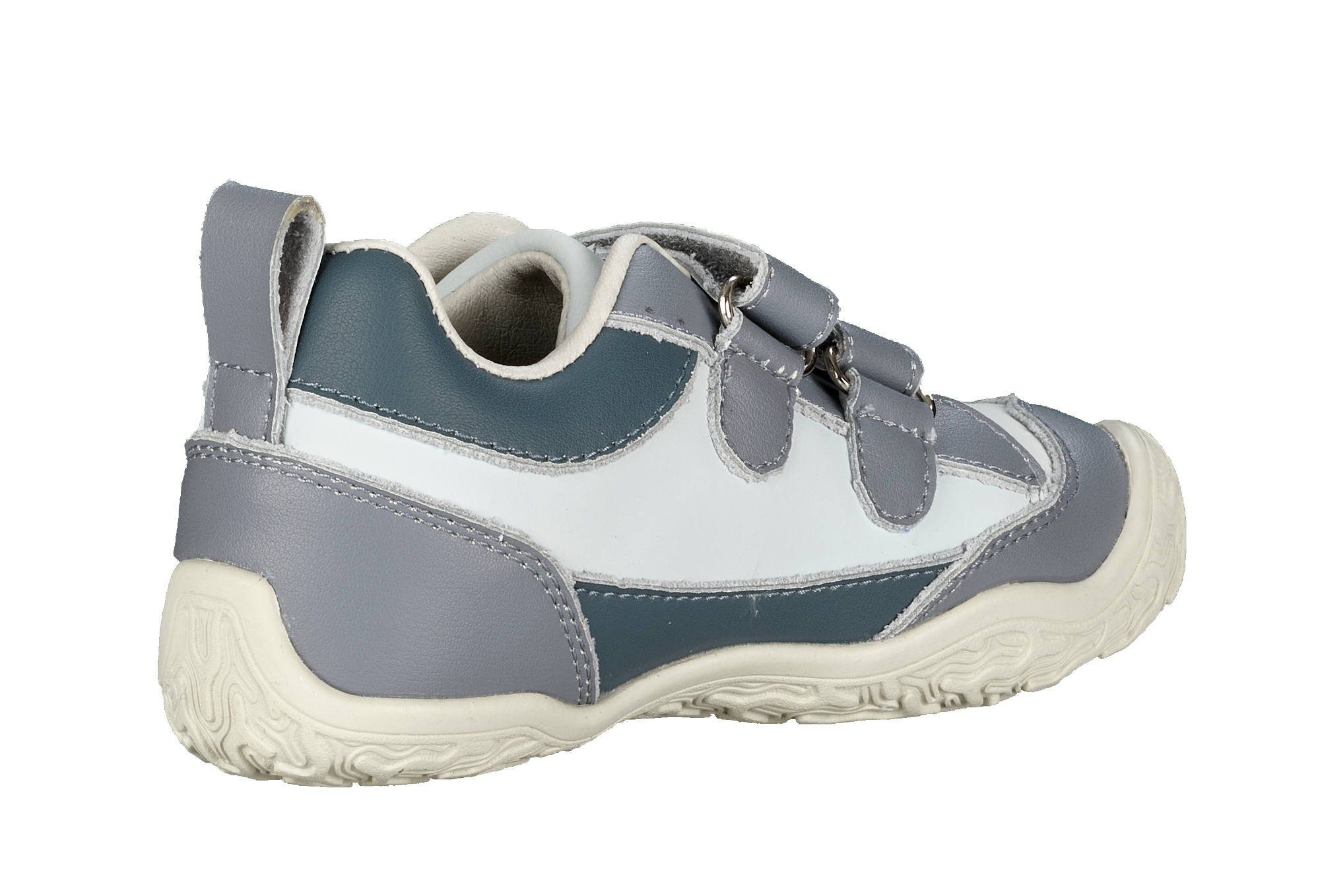 Ballop Sneaker Tenui (flexible Sohle, Klettverschluss) grau Kinder Barfußschuh