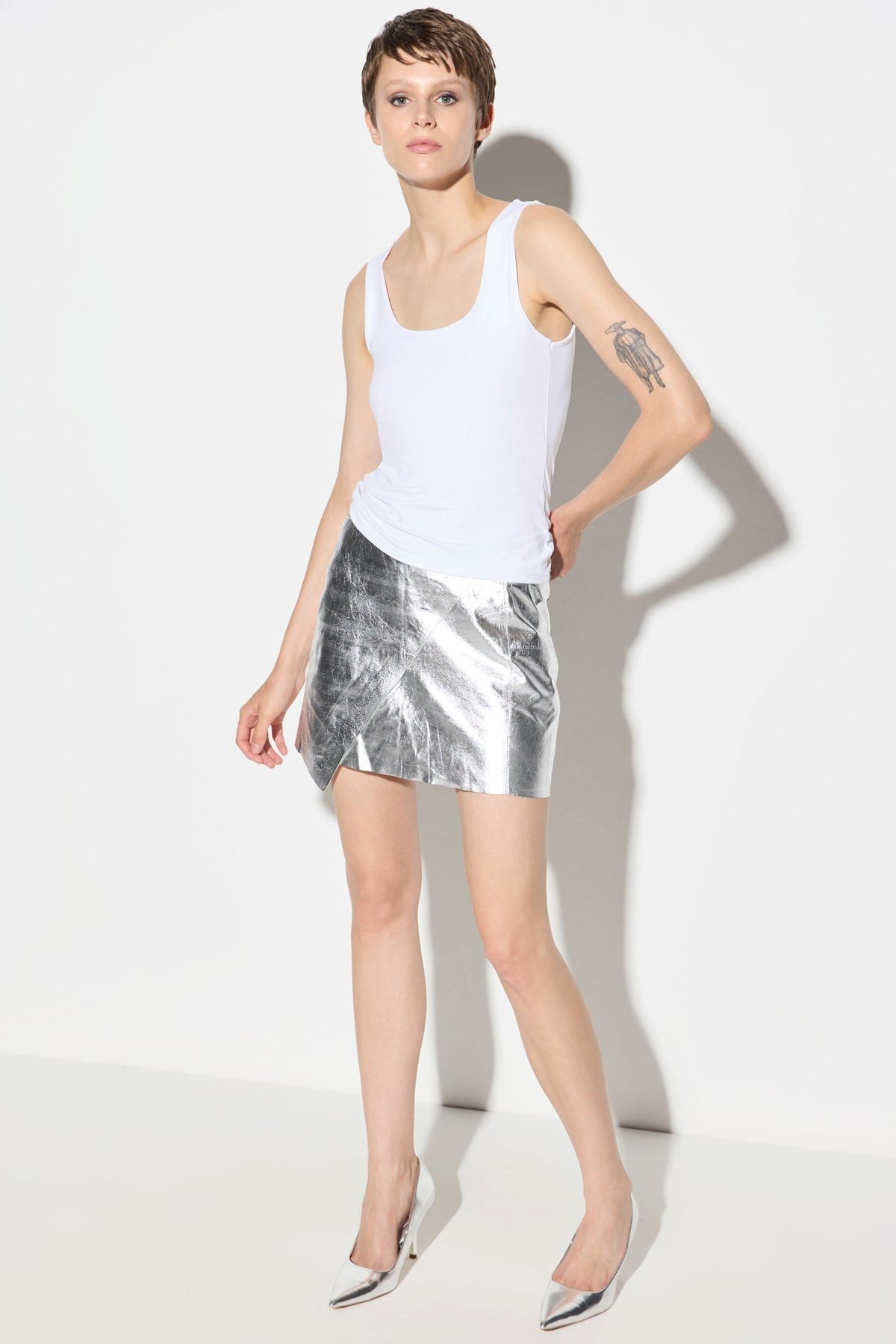 Blusentop Bluse mit eckigem Ausschnitt und breiten Trägern