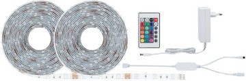 Paulmann LED-Streifen SimpLED Stripe Set 10m 230/12V DC Weiß Metall Kunststoff, 1-flammig, RGB Zigbee