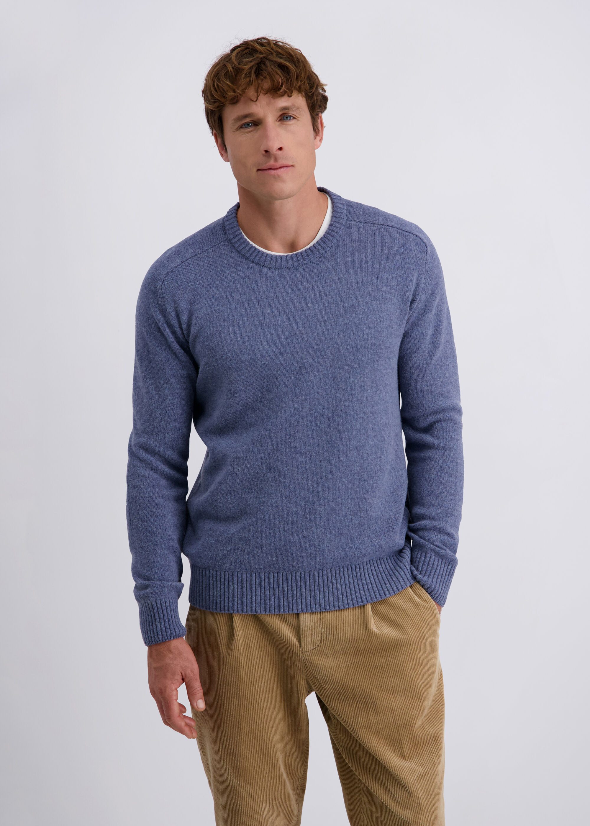 Pierre Cardin Rundhalspullover mit Rundhalsausschnitt