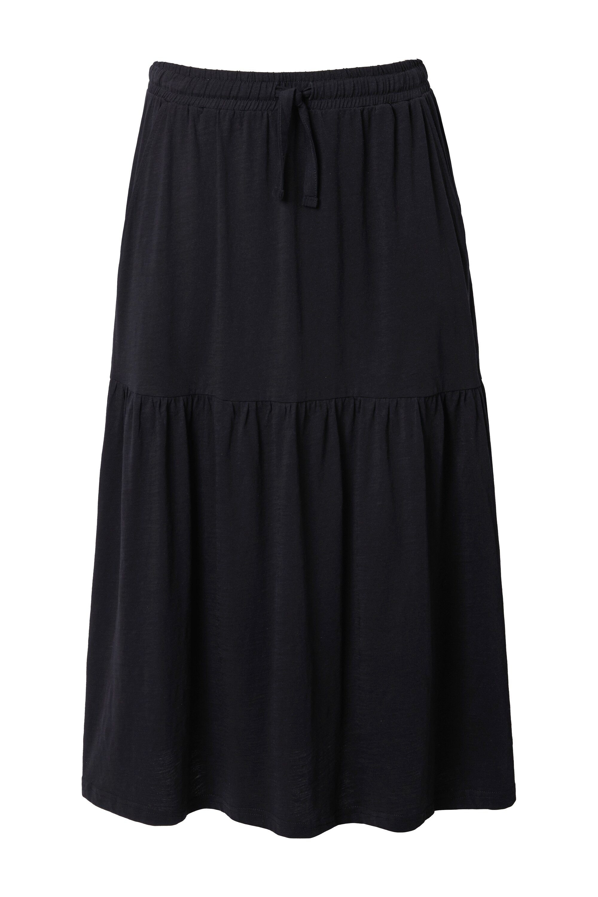 Ulla Popken Maxirock Jerseyrock Struktur A-Linie günstig online kaufen