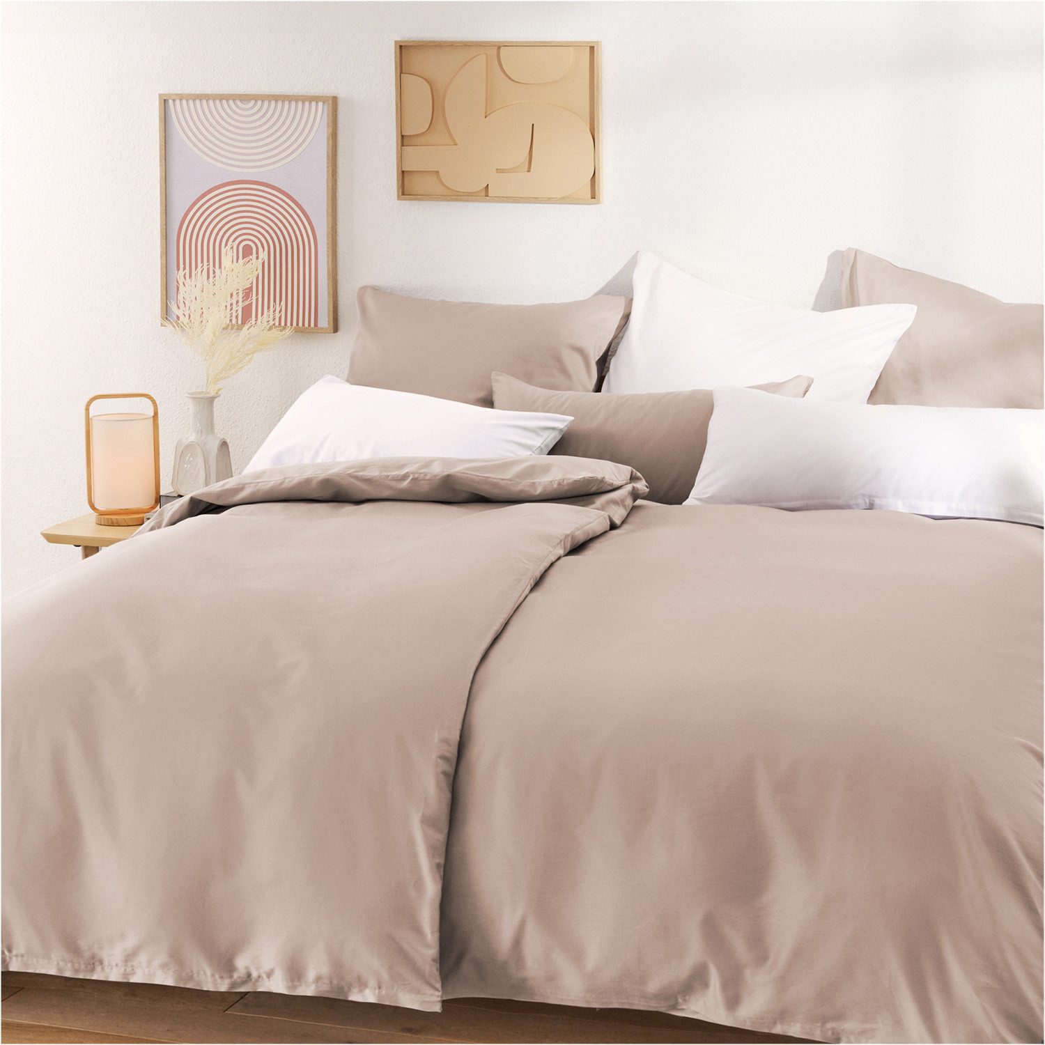 Blumtal Bettwäsche Oeko Tex Zertifizierte Mako Satin Bettwäsche 100% Baumwolle, Bettdeckenbezug mit frei wählbaren Kissenbezug