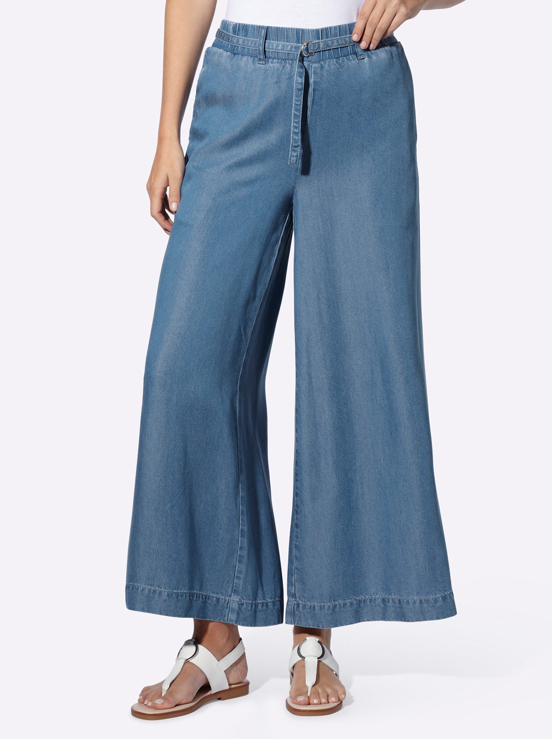 heine Bequeme Jeans Lyocell-Hose erhöht