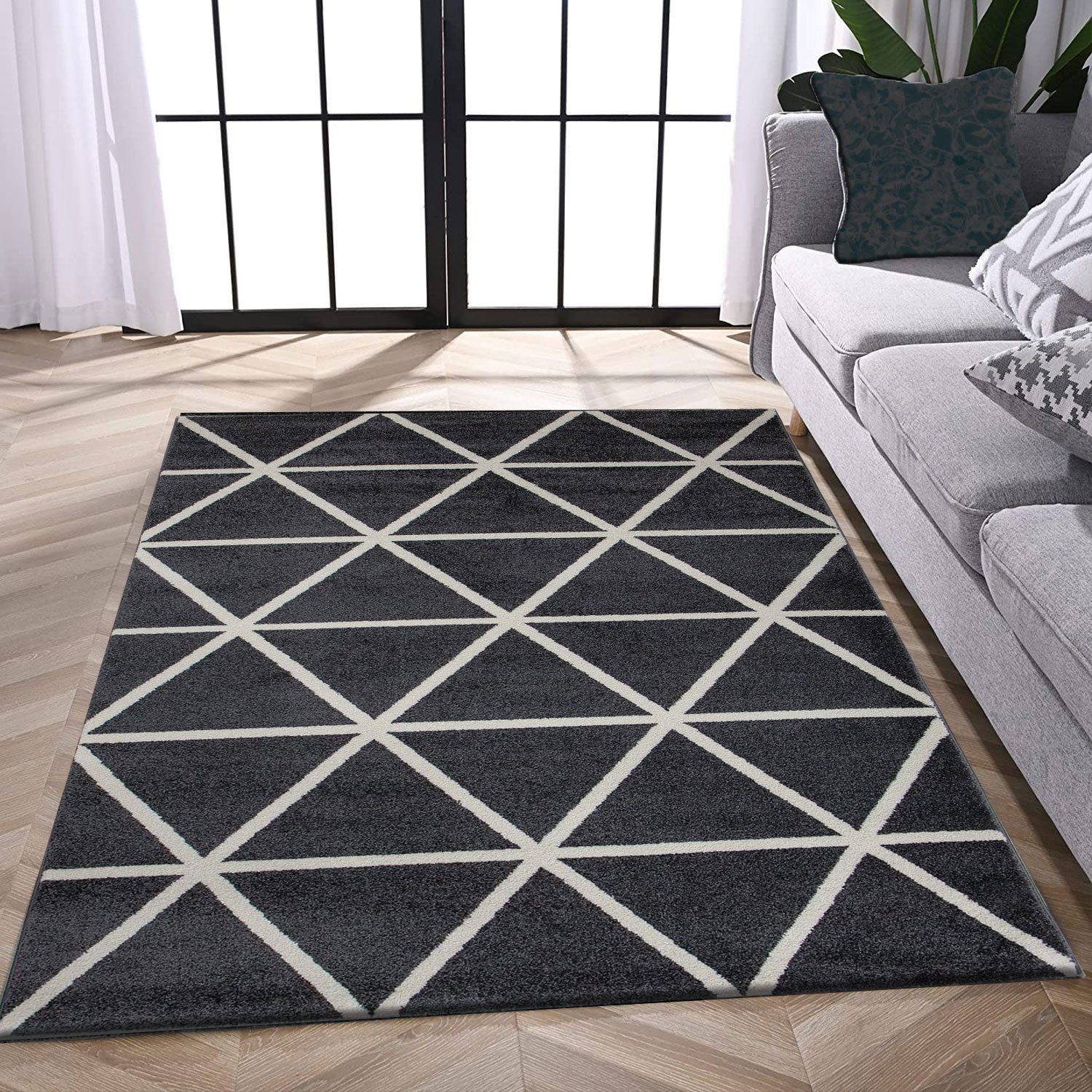 Vimoda Teppich Viva Classic, Wohnzimmer Rauten Motiv, Rechteckig, Höhe: 12 günstig online kaufen