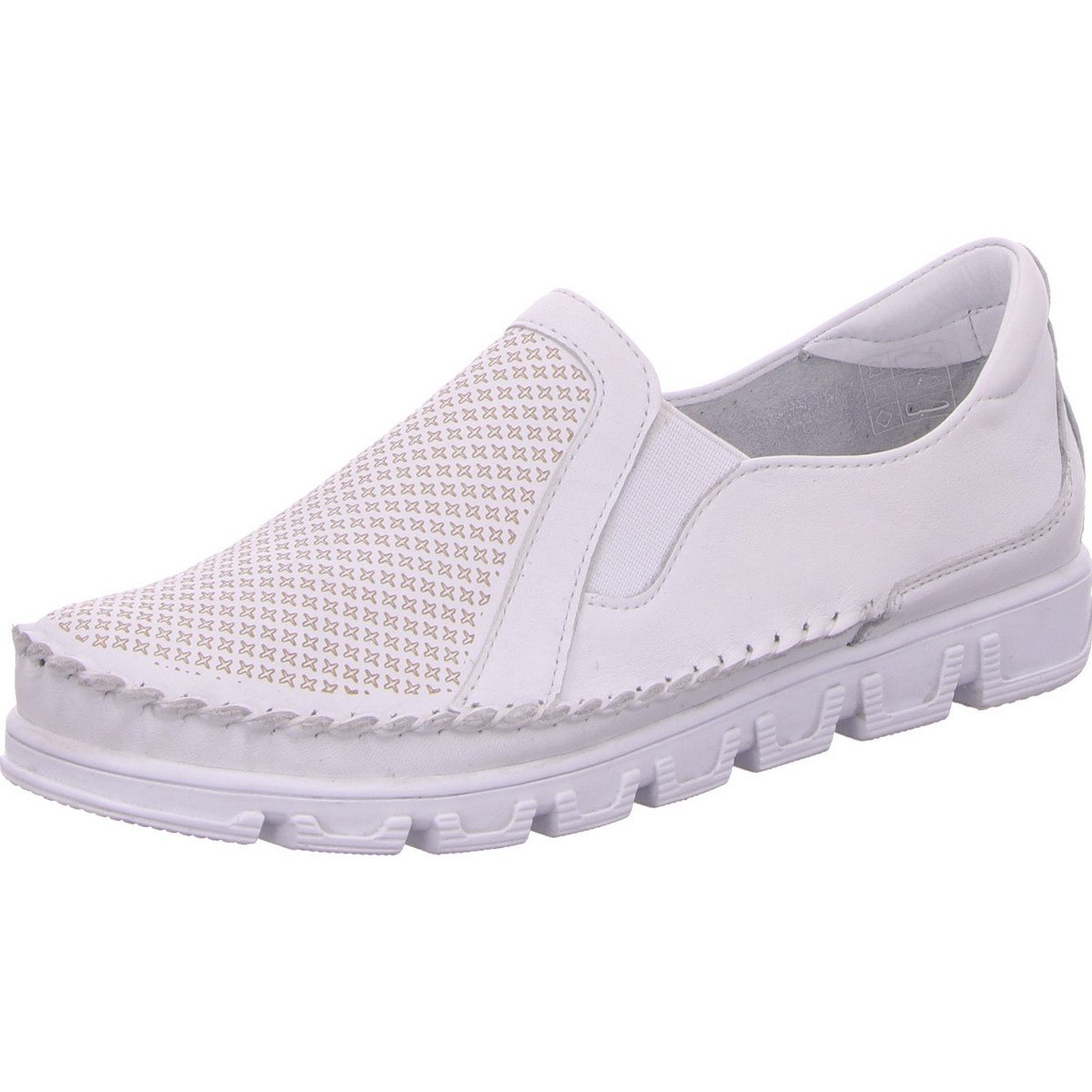 Sportliche Slipper für Damen in weiß Slipper