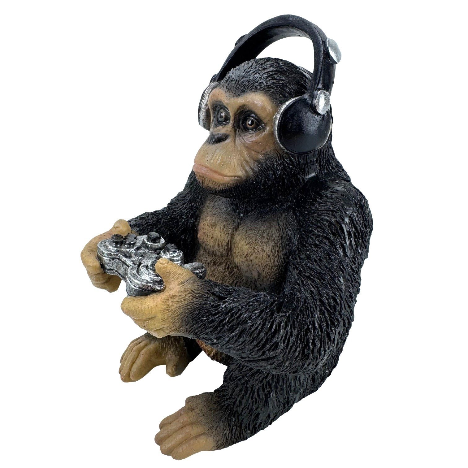 Online-Fuchs Dekofigur Zocker Affe mit Controller & Kopfhörern - Geschenkid günstig online kaufen