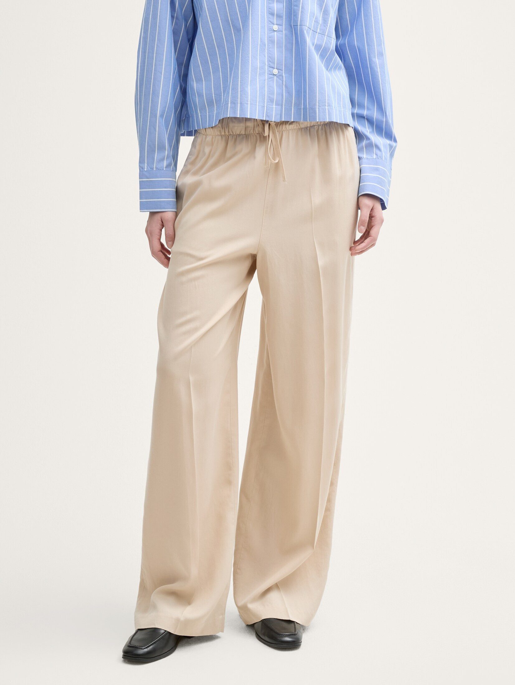 TOM TAILOR Denim Stoffhose Hosen & Chino Wide Leg Paperpag Hose günstig online kaufen